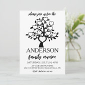 De stamboom komt samen voor een familiereünie kaart (Staand voorkant)