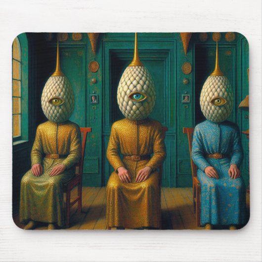 De stamhoofd en zijn twee adviseurs muismat (Voorkant)