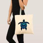 De stammen Hibiscus van de Schildpad Tote Bag (Voorkant (product))
