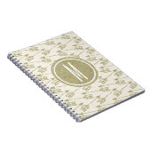 De stammen Pijlen | Goud schitteren Monogram Notitieboek (Rechterzijde)