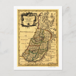 De stammen van Israël in PalestinePanoramische Kaa Briefkaart