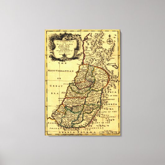 De stammen van Israël in PalestinePanoramische Kaa Canvas Afdruk (Voorkant)