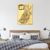 De stammen van Israël in PalestinePanoramische Kaa Canvas Afdruk (Insitu (Slaapkamer))