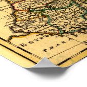 De stammen van Israël in PalestinePanoramische Kaa Poster (Hoek)