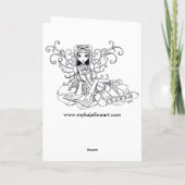 De StammenKaart van de Danser van de Buik van de Kaart (Achterkant)