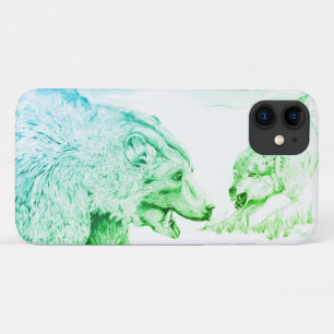 De stand uit (groen) Case-Mate iPhone case