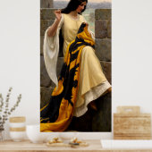 De standaard bepalen door Edmund Leighton Poster (Keuken)