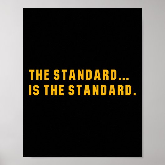 De standaard is... De standaard Poster (Voorkant)