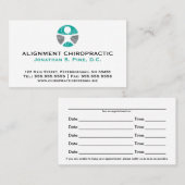 De standaard Kaarten van de Benoeming van het Logo Afsprakenkaartje (Voorkant / Achterkant)