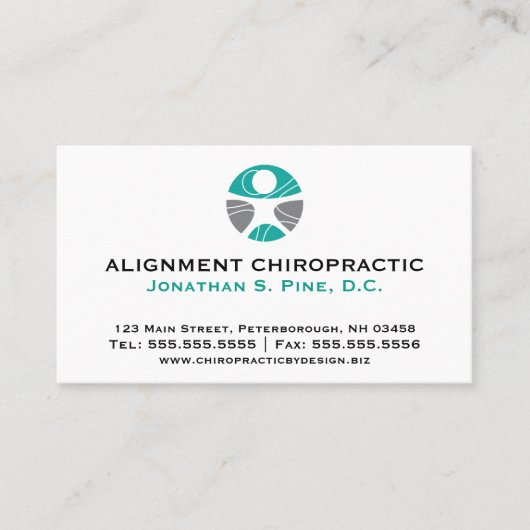 De standaard Kaarten van de Benoeming van het Logo Afsprakenkaartje (Voorkant)