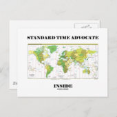 De standaard Tijd Advocate binnen (de Kaart van de (Voorkant / Achterkant)