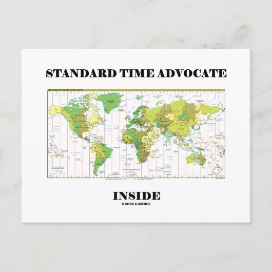 De standaard Tijd Advocate binnen (de Kaart van de (Voorkant)