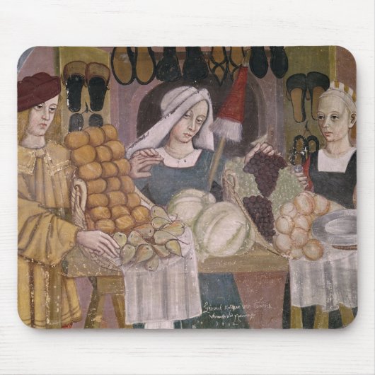 De standaard van de fruitverkopers muismat (Voorkant)