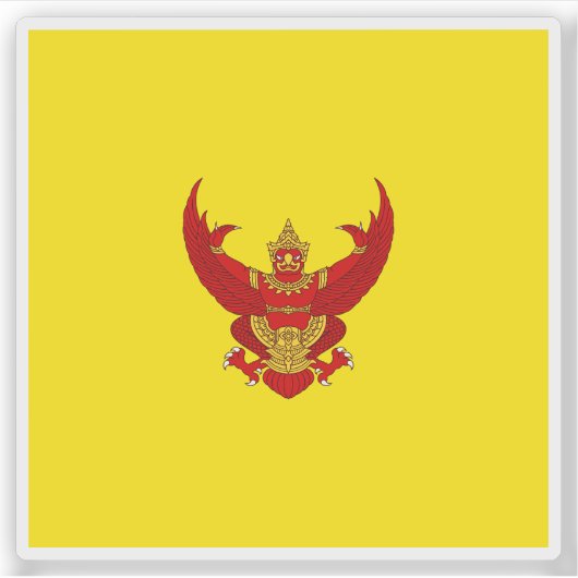 De standaard van de koning van Thailand Sticker (Voorkant)