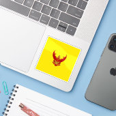 De standaard van de koning van Thailand Sticker (Laptop met iPhone)