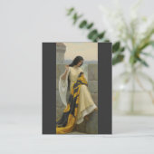 De standaard wordt getild door Edmund Leighton, c. Briefkaart (Staand voorkant)