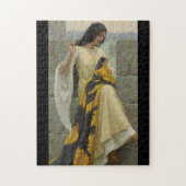 De standaard wordt getild door Edmund Leighton, c. Legpuzzel (Verticaal)