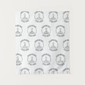 De stap herhaalt de Gebeurtenis van het Logo voegt Wandkleed (Voorkant)