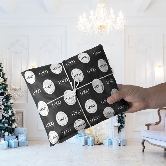 De Stap van de Logo van de douane Twee en herhaalt Tissuepapier