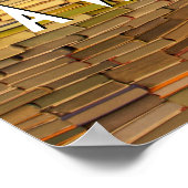 De Stapel van de Lezing van Boeken Kleurrijk Poste Poster (Hoek)