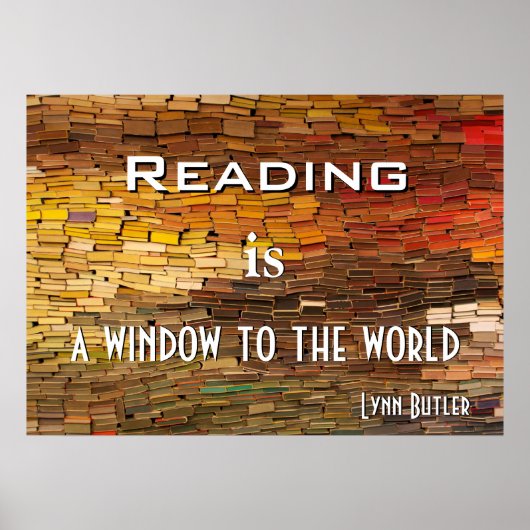 De Stapel van de Lezing van Boeken Kleurrijk Poste Poster (Voorkant)