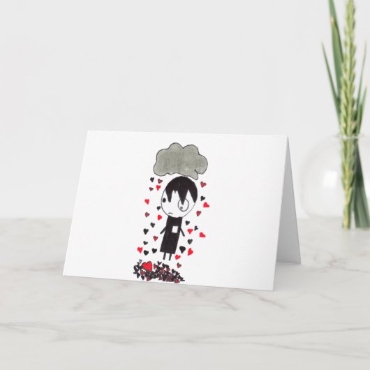 De Stapel van het hart Feestdagen Kaart (Voorkant)