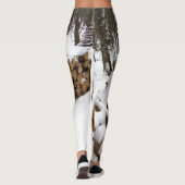 De stapel van het logboek in de Leggings van Bosse (Achterkant)