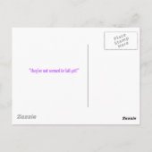 de stappen briefkaart (Achterkant)