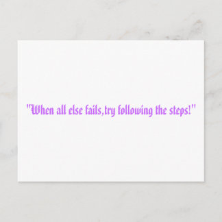 de stappen briefkaart