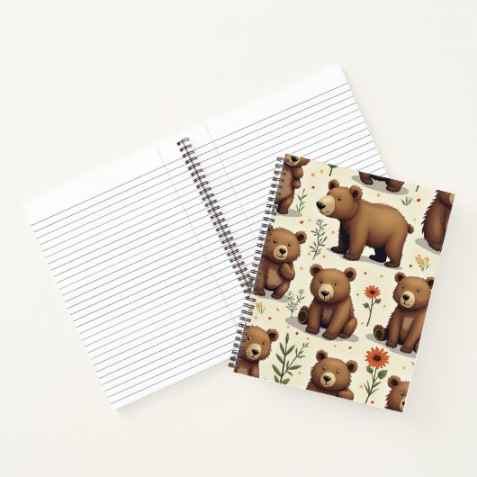 De stappen van baby beer notitieboek (Binnen)