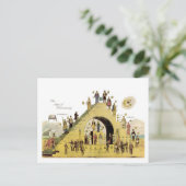 DE STAPPEN VAN DE VRIJHEID BRIEFKAART (Staand voorkant)