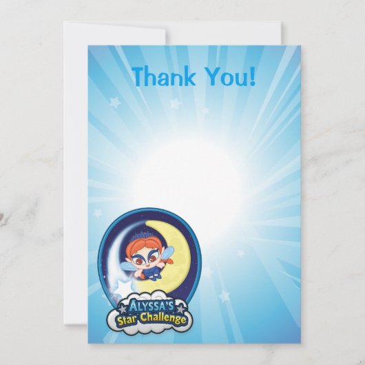 De Star Challenge van Alyssa Bedankkaart (Voorkant)