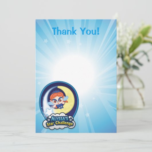 De Star Challenge van Alyssa Bedankkaart (Staand voorkant)