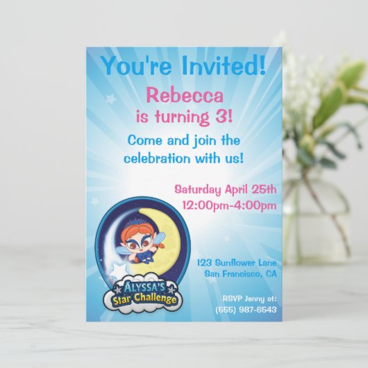 De Star Challenge van Alyssa Kaart (Staand voorkant)