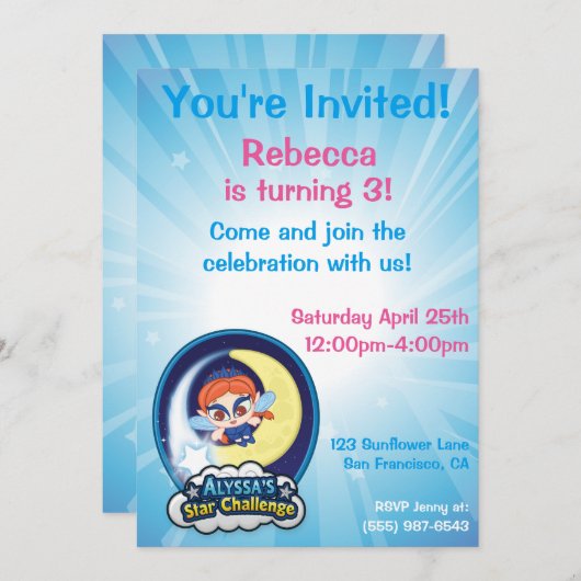 De Star Challenge van Alyssa Kaart (Voorkant / Achterkant)