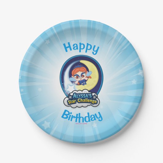 De Star Challenge van Alyssa Papieren Bordje (Voorkant)