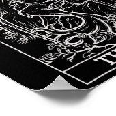 De Star Tarot Card Halloween Mermaid Gothic Witch Poster (Hoek)