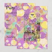 De Star Tarot Feest Uitnodiging (Voorkant / Achterkant)