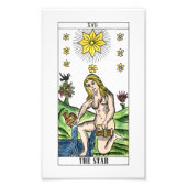De Star Tarot-Kaart Foto Afdruk (Voorkant)
