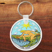 De Star Tarot-Kaart Sleutelhanger (Voorkant)