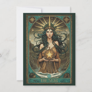 De Star Tarot Kunst Plat Dankkaart Bedankkaart