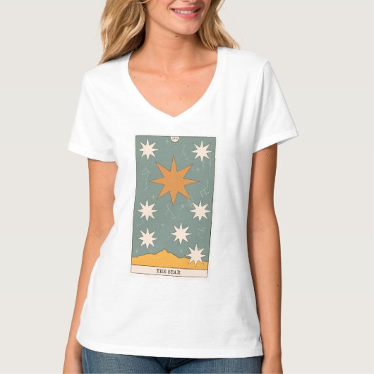 De Star-tarotkaart moderne majoor Arcana T-shirt (Voorkant)