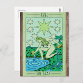 De Star XVII tarotkaart grote arcana Briefkaart (Voorkant / Achterkant)