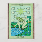 De Star XVII tarotkaart grote arcana Briefkaart (Voorkant)