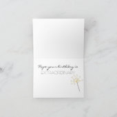 De Stardust Bestrooide Kaart van de Verjaardag (Binnen)