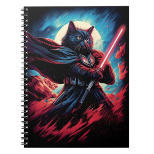 De Stardust Samurai Kosmische Katachtige Krijger Notitieboek