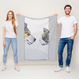 De Starende Blik Fleece Deken