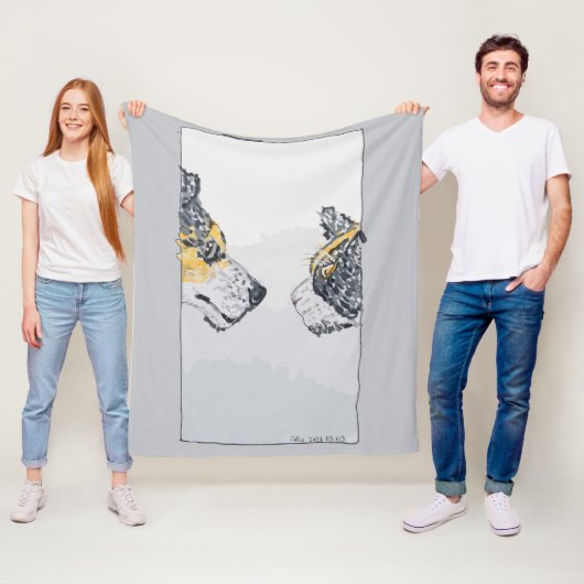 De Starende Blik Fleece Deken (In situ)