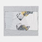 De Starende Blik Fleece Deken (Voorkant (Horizontaal))