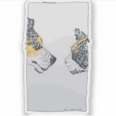 De Starende Blik Sticker (Voorkant)